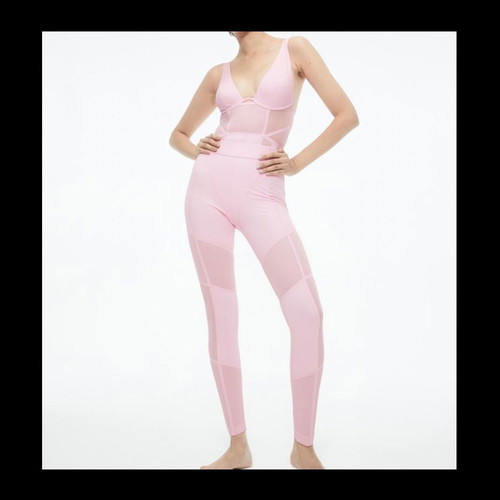 H&M pink bodysuit and leggings set new XL