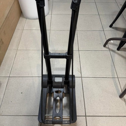 Folding transport trolley like new, load capacity up to 50kg, black