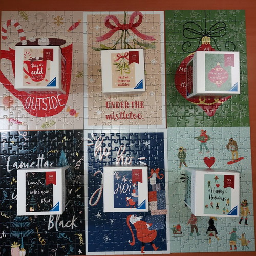 Ravensburger Happy Holidays 6x99-piece puzzle set