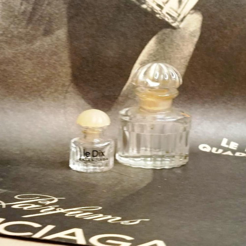 Le Dix vintage συλλεκτικά μίνι αρώματα από Balenciaga μεταχειρισμένα