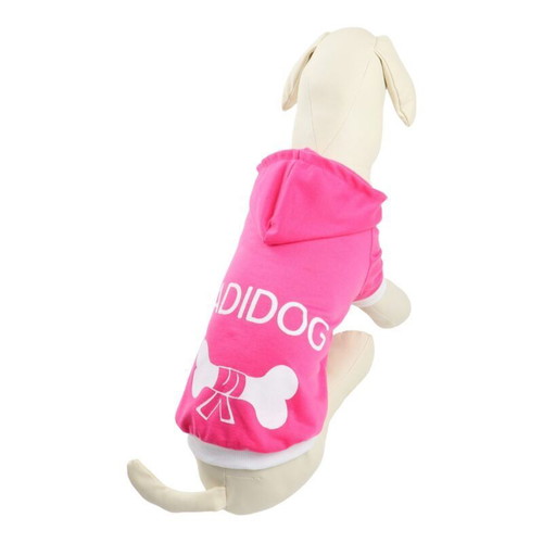 Dog hoodie pink with hood