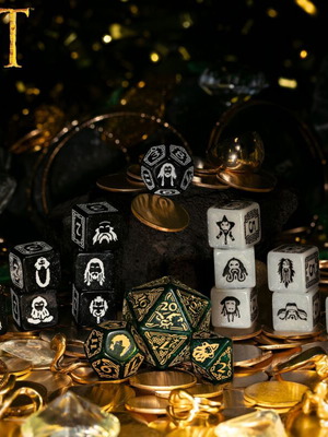 The Hobbit TCG Dice Set Verdant Grove new from Q Workshop