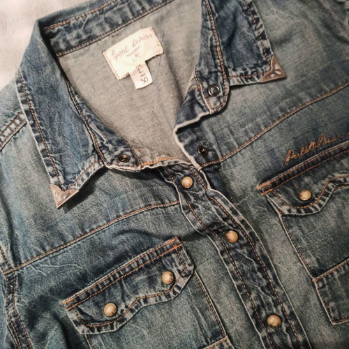 Women's denim shirt Pull & Bear like new, size Large