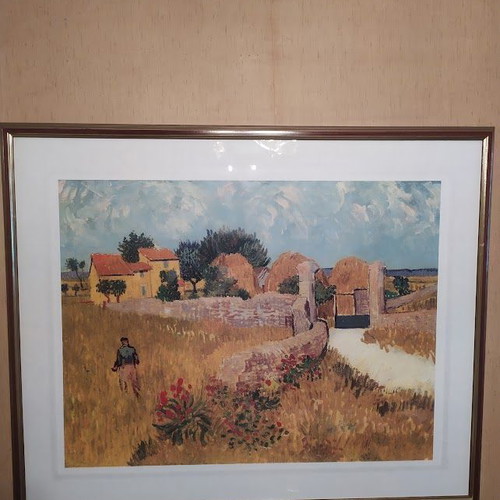 Vincent van Gogh Farmhouse in Provence framed print, 88x71 cm