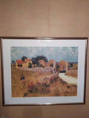 Vincent van Gogh Farmhouse in Provence framed print, 88x71 cm