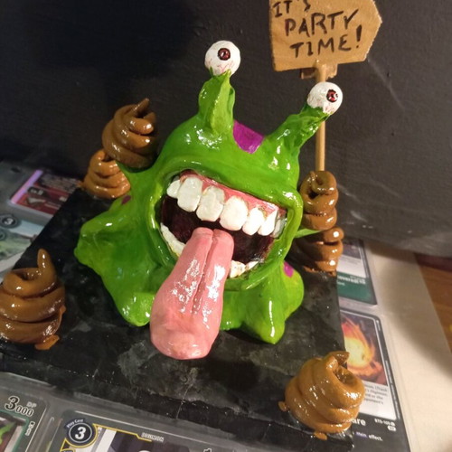 Digimon Numemon clay figure new, handmade painted with acrylics