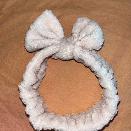 Elastic hair clip like new, pink