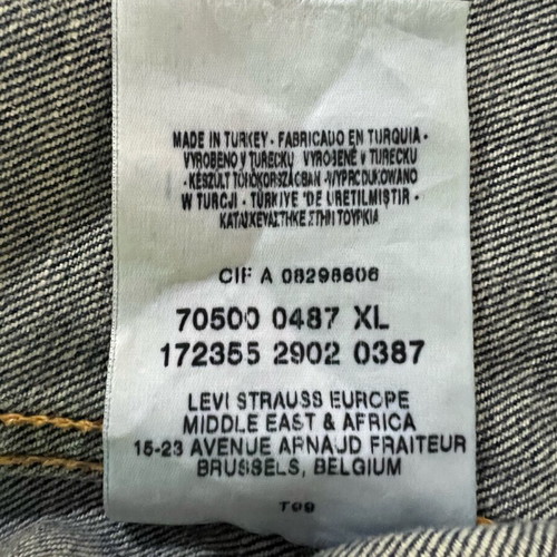 Jean Jacket Levi’s Limited Edition unisex size XL, like new denim jacket
