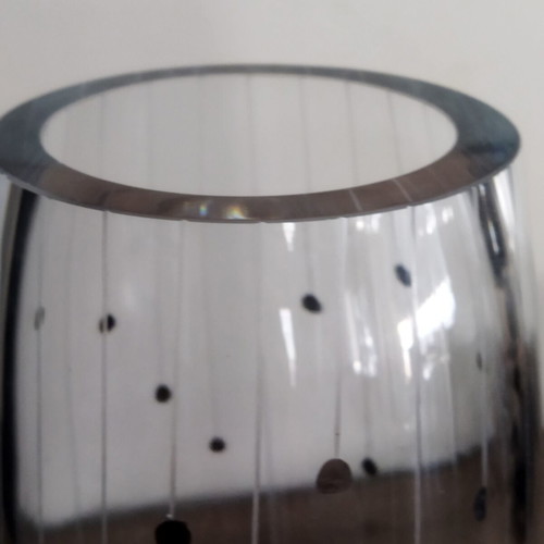 Espiel Collection tall crystal vase new, hand made