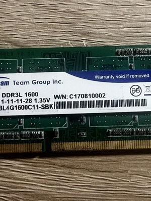 TeamGroup Elite DDR3L 1x4GB 1600MHz Laptop Memory module like new