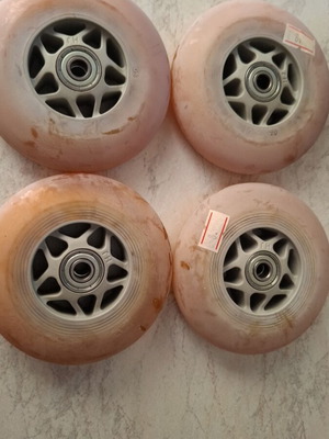 Wheels with bearings new, set of 4 for stroller