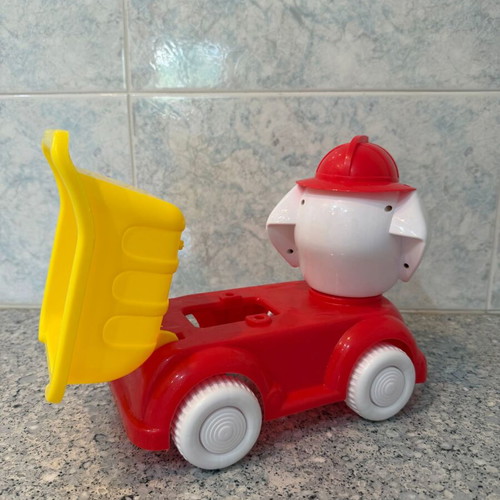 Plastic Toy Firefighter Dog Truck used for kids