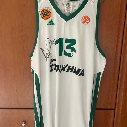 Signed Diamantidis Euroleague jersey