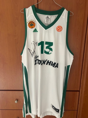 Signed Diamantidis Euroleague jersey