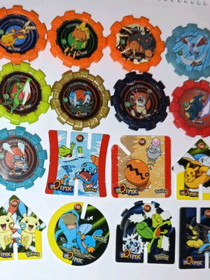 Τάπες και εκτοξευτές Pokémon Boinx Cheetos Tazos μεταχειρισμένα