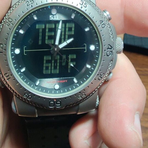 5.11 Tactical Series H.R.T watches used with digital and analog dial