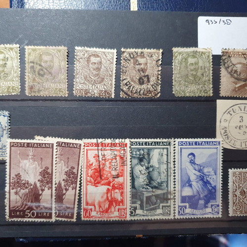 Italian stamp collection used with Floreale, Leoni and others