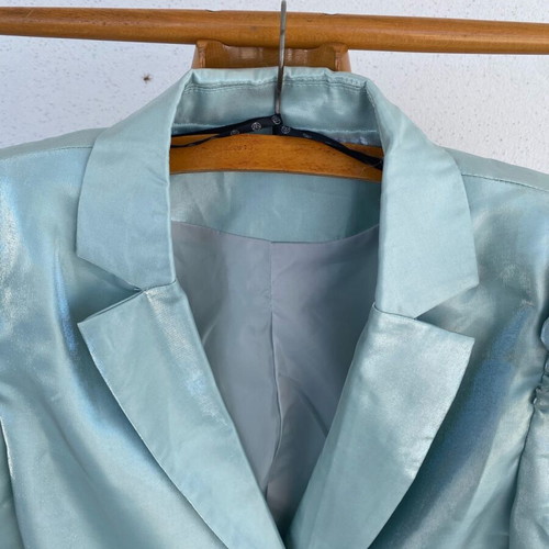 Missguided blazer-style dress turquoise like new