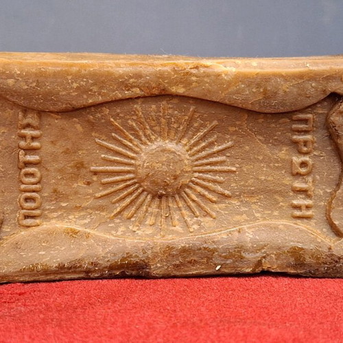 Old soap from Ath. Chatzopoulos soap factory Aliverion like new