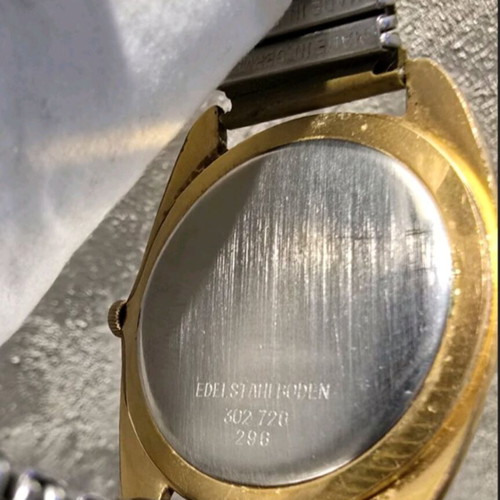 Vintage Dugena Geneve men's watch used, gold plated