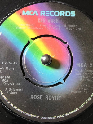 Rose Royce Car Wash βινύλιο 7", 45 RPM, single μεταχειρισμένο, pop