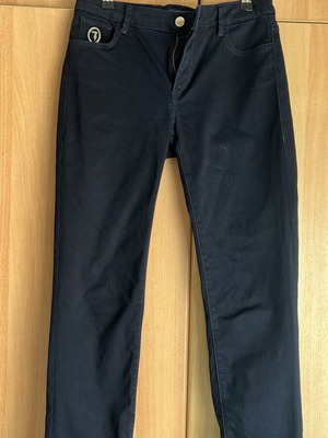 Trussardi women's winter five-pocket pants used blue