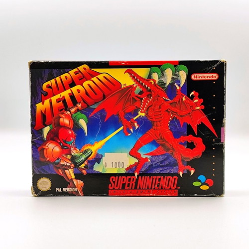 Super Metroid SNES Complete in Box used PAL ESP Super Nintendo