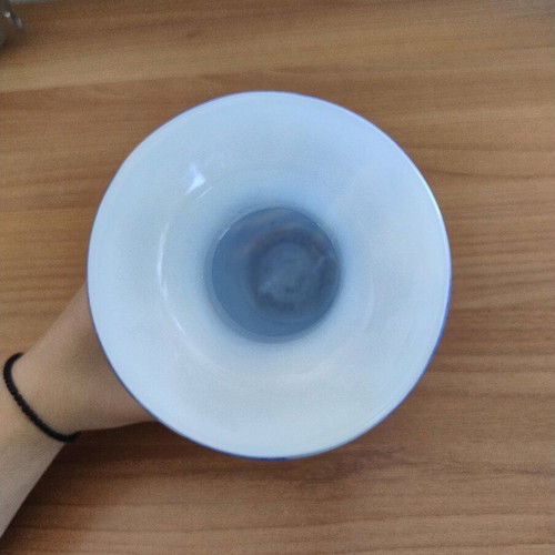 Glass decorative vase Joska Design Bavaria like new made of natural glass