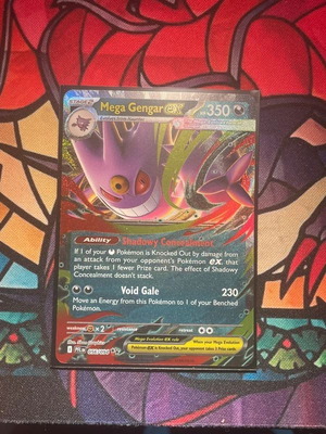 Mega Gengar Ex Pokemon card new condition