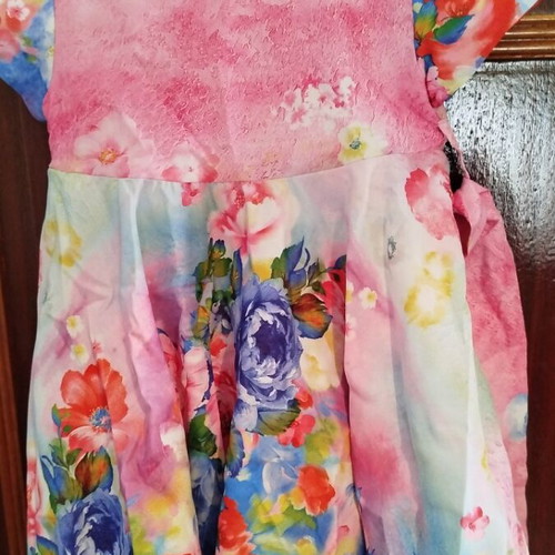Floral baby dress used for 18 months girl