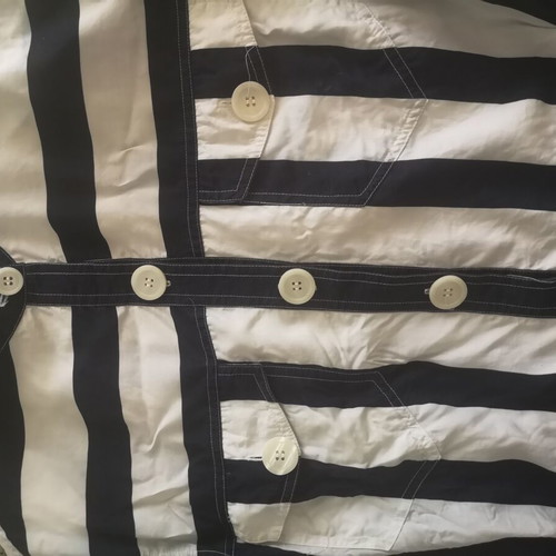 Mexx striped cropped jacket shirt size L 40 used