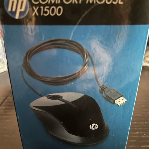 Microsoft Wired Keyboard 400 1576 and HP Comfort Mouse X1500 set used