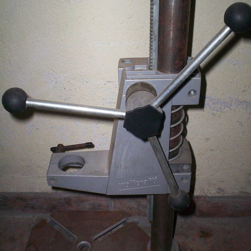 Wolfcraft drill stand used, metal