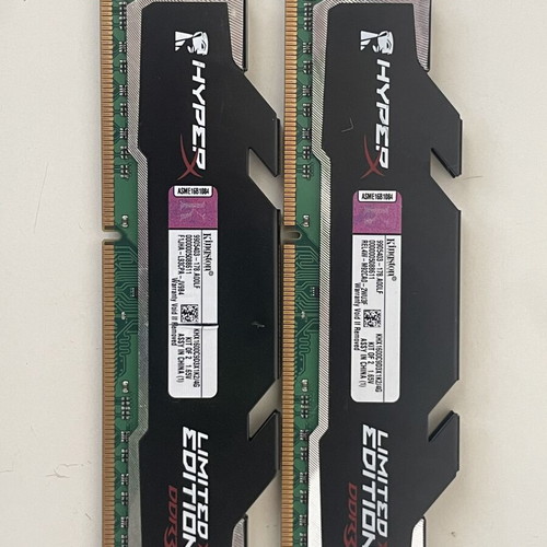 Kingston HyperX DDR3 4GB (2x2GB) memory set 1600MHz like new