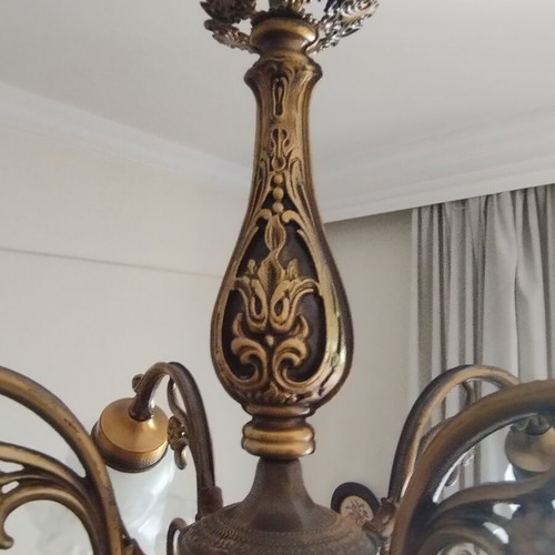 Vintage Brass Chandelier 4-light | Genuine Brass | Custom Order