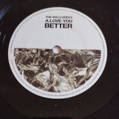 The Maccabees Love You Better Pt.1 7" single καινούργιο, rock