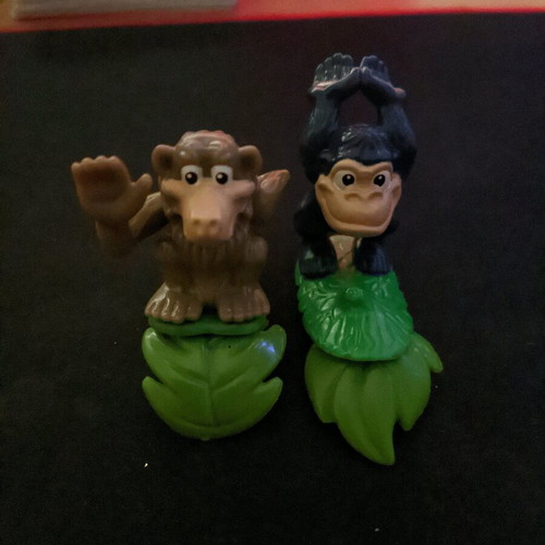 Kinder monkey figures used