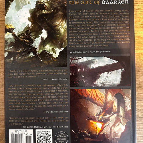 Elysium The Art Of Daarken new art book