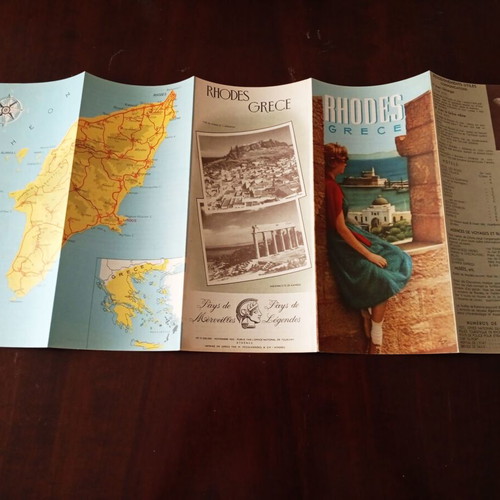 Rhodes Greece 1955 EOT Promotional Brochure like new