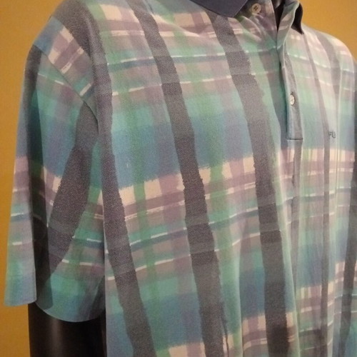 Fila vintage polo shirt XXL made in Italy used, multicolor