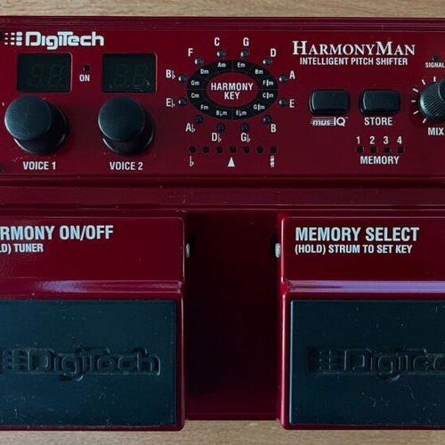 Harmony Man Digitech Intelligent Pitch Shifter used with power supply