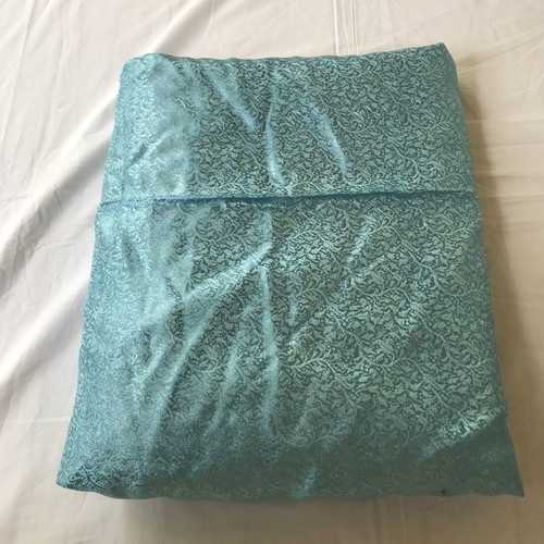 Vintage fabric piece new, sky blue/turquoise, 5 x 0.76 meters