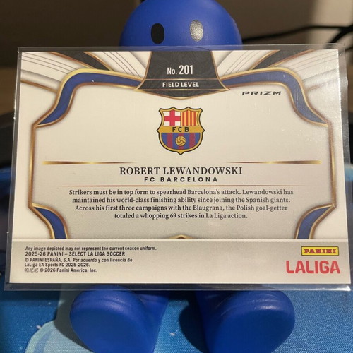 Select La Liga 2025/26 Robert Lewandowski Silver Prizm card like new