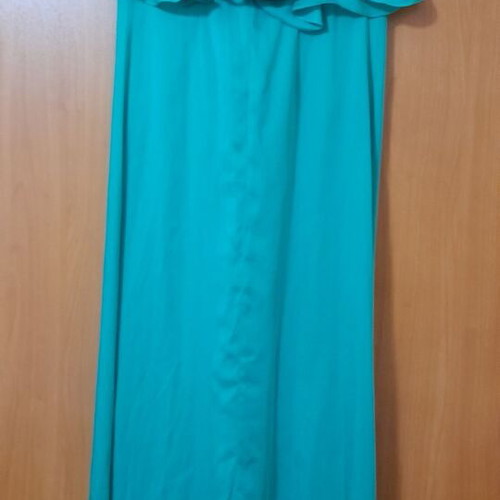 July Two Atelier silk maxi dress, green, XS