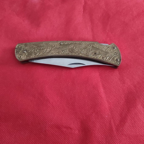 Decorative vintage Japanese knife cobra golden dragon like new