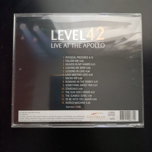 Level 42 Live At The Apollo CD new, pop