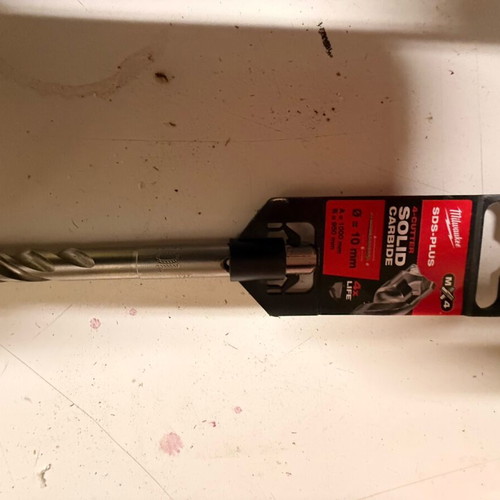 Τρυπάνι Milwaukee SDS-PLUS 4 κοπών 10x1000mm καινούργιο