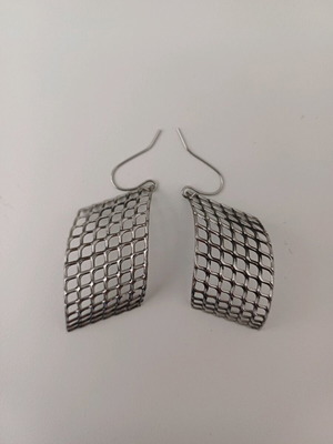 Handmade earrings new from stainless steel silver