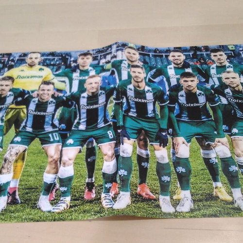 Panathinaikos football team small collectible poster 2022 like new