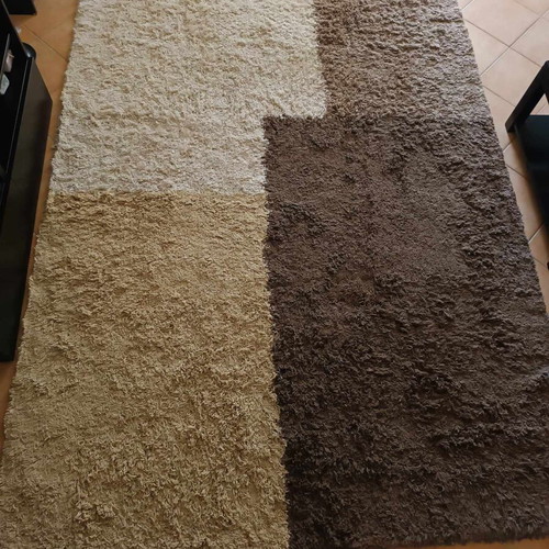Biocarpet rug 3x2 like new in brown-beige-ecru shades
